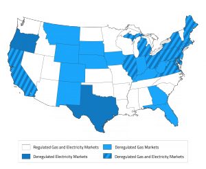 map of deregulated states